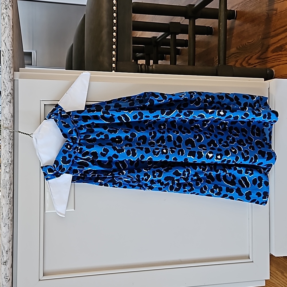 NWT Chartreuse Boutique Leopard print top
